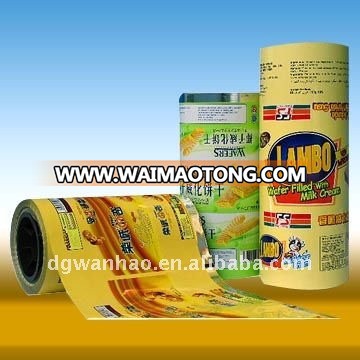 laminated 9 color printed automatic packaging roll film