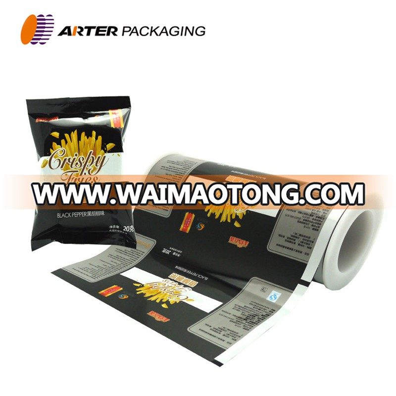 custom printing laminated heat seal food grand flexible plastic packaging film