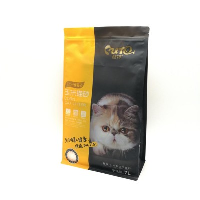 Custom Side Gusset Pet Feed Packaging Bag With Clear Window